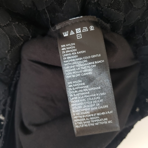 UO Kimchi Blue Black Lace Cocktail Asymmetric Bodycon Dress Sleeveless - Picture 8 of 8